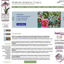 Homepage - American Botanical Council