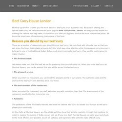 The Most Reliable Beef Curry House in London - Mumbaisquare