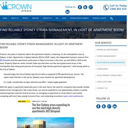 Find Reliable Sydney Strata Management