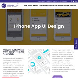 Reliable iPhone App UI Design Service – Best iPhone UI Designer