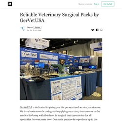 Reliable Veterinary Surgical Packs by GerVetUSA