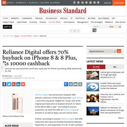 Reliance Digital offers 70% buyback on iPhone 8 & 8 Plus, Rs 10000 cashback