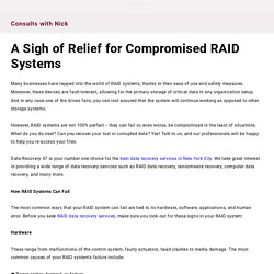 A Sigh of Relief for Compromised RAID Systems