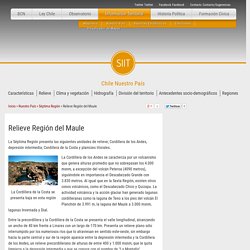 Relieve Región del Maule —