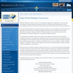 High School Religion Curriculum