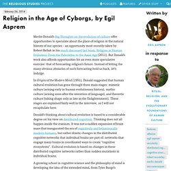 Religion in the Age of Cyborgs, by Egil Asprem > The Religious Studies Project