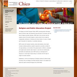 Religion and Public Education Resource Center (RPERC) - Religion and Public Education Resource Center