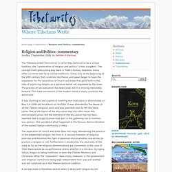 Religion and Politics: commentary - Where Tibetans Write