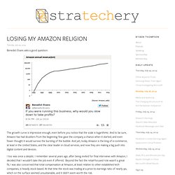 Losing my Amazon Religion