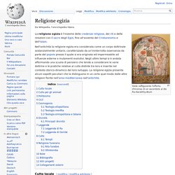 Religione egizia Wikipedia