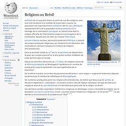 Religions au Brésil