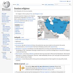 Iranian religions