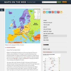 Religions and Language Families in Europe.[[MORE]]...