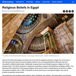 Religious Beliefs In Egypt - WorldAtlas