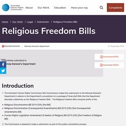 Religious Freedom Bills