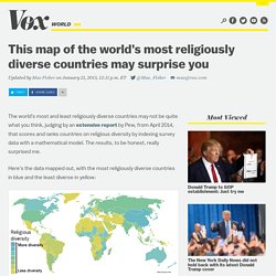 A surprising map of the world's most and least religiously diverse countries