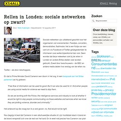 Rellen in Londen: sociale netwerken op zwart?