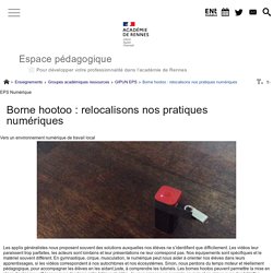 Borne hootoo : relocalisons nos pratiques numériques - Espace pédagogique