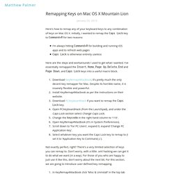 Remapping Keys on Mac OS X Mountain Lion — Matthew Palmer