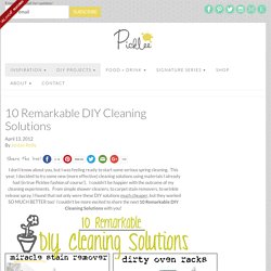 10 Remarkable DIY Cleaning Solutions