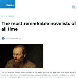 The most remarkable novelists of all time