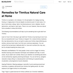 Tinnitus Natural Care