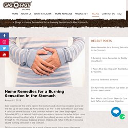 Home Remedies for a Burning Sensation in the Stomach