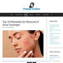 Remedies for Removal of Acne