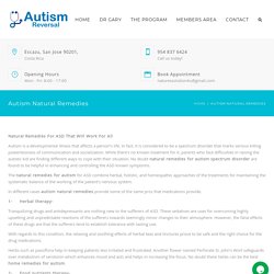 Find Natural Remedies for Autism