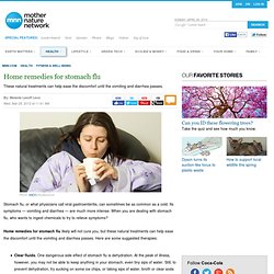 Home remedies for stomach flu