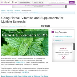 Natural Remedies for MS: 33 Vitamins and Supplements