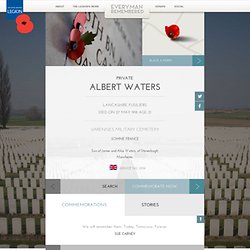 Every Man Remembered - Soldier Profile Private Albert Waters