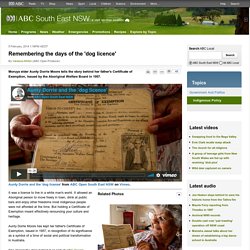 Remembering the days of the 'dog licence' - ABC South East NSW - Australian Broadcasting Corporation