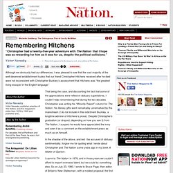 Remembering Hitchens