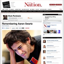 Remembering Aaron Swartz