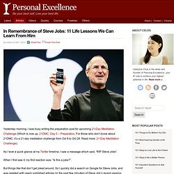 11 Important Life Lessons To Learn From Steve Jobs