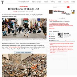 Remembrance of Things Lost