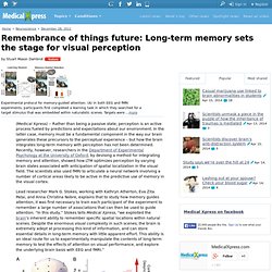 Remembrance of things future: Long-term memory sets the stage for visual perception