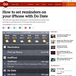 How to set reminders on your iPhone with Do Date