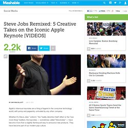 Steve Jobs Remixed: 5 Creative Takes on the Iconic Apple Keynote [VIDEOS]