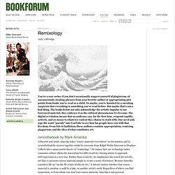 remixology - bookforum.com / syllabi