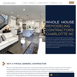 Home and Whole House Remodeling Contractors Charlotte NC