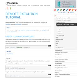 Remote execution tutorial