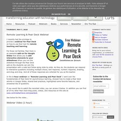 Remote Learning & Pear Deck Webinar