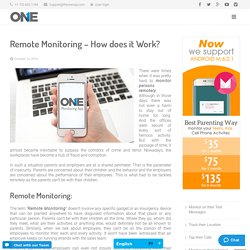 Remote Monitoring – How does it Work?