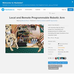 Local and Remote Programmable Robotic Arm