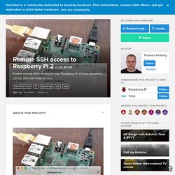 Remote SSH access to Raspberry Pi 2