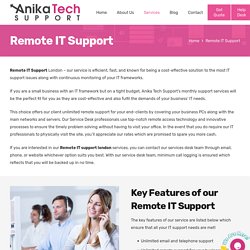 Remote IT Support london