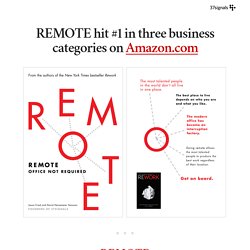 REMOTE: The new book from 37signals