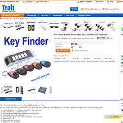 5 in 1 Alarm Remote Wireless Key Non-Lost Electronic Key Finder - Detector - TRAIT TECH - Wholesale CellPhone Cases - China Wholesale - Dropship From China